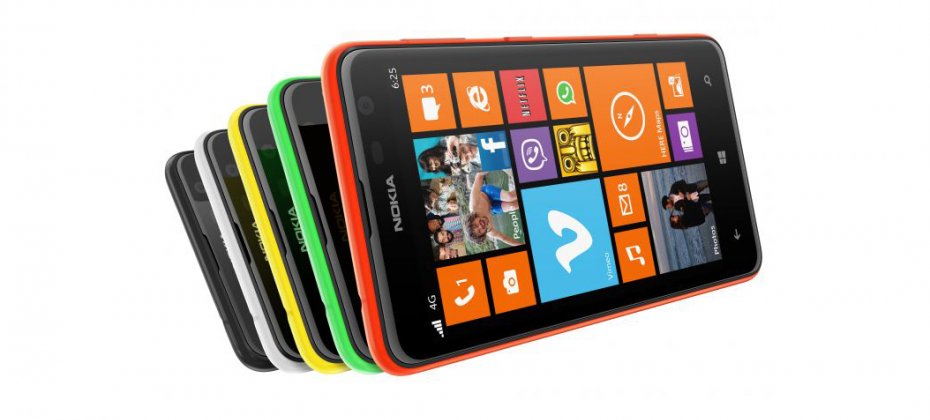 Nokia Lumia 625 с дисплеем 4,7 дюйма