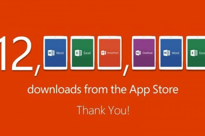 office для ipad набрал 12 миллионов загрузок с appstore за неделю
