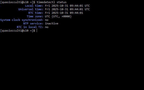 Начальные настройки даты и времени в Arch Linux