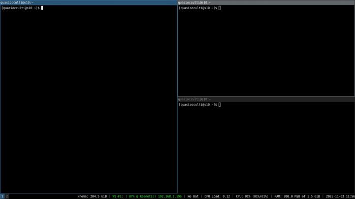 Внешний вид i3 и i3status