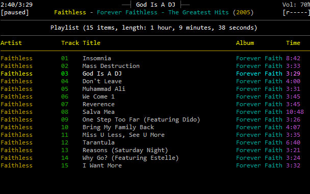 Linux-клиент mpd ncmpcpp